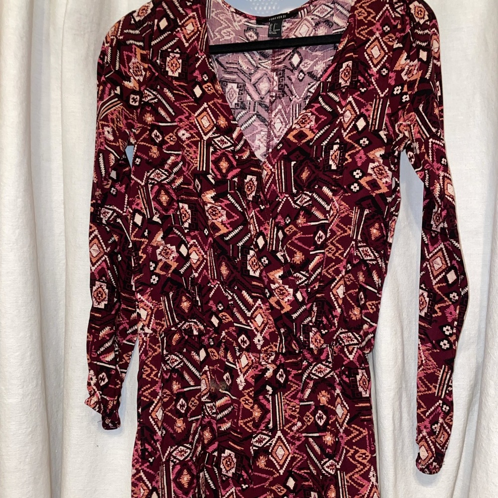 Abstract Pink Romper